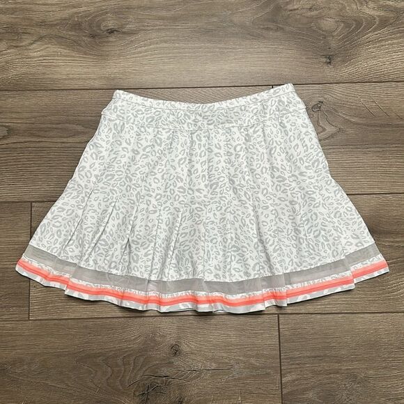 Lucky In Love 14” High‎ Rise Pleated Animal Print Tennis Skirt Skort Size Small - Picture 2 of 10